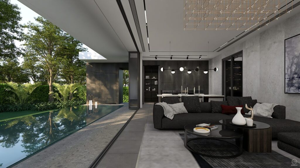 ออกแบบบ้าน HM651 ห้องนั่งเล่น