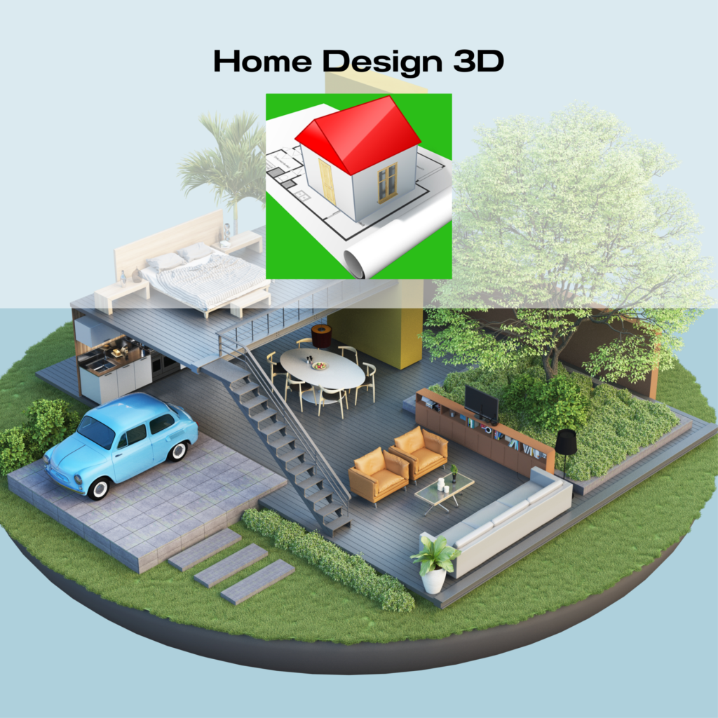 Home Design 3D ออกแบบบ้านได้ทั้งภายในบ้านและส่วนภายนอกบ้าน 