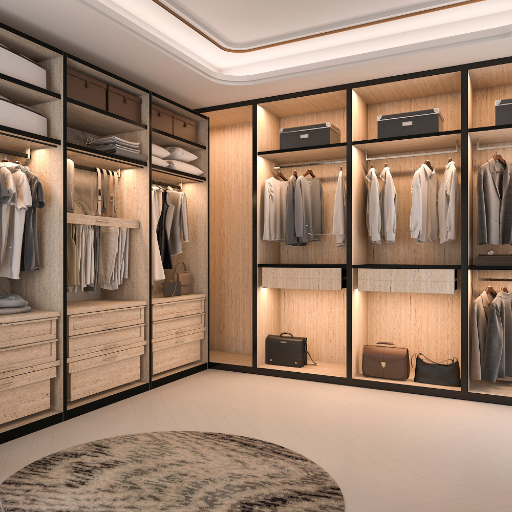 วิธีออกแบบ Walk-in Closet ให้ใช้พื้นที่คุ้มค่า