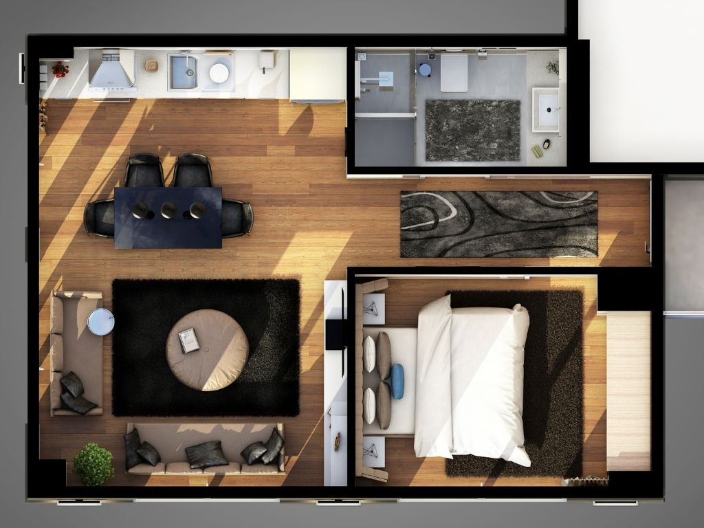บทบาทของผังบ้านในงานออกแบบบ้าน3D