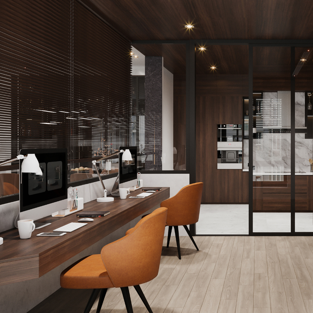 การออกแบบบ้านสไตล์ Hybrid Living พร้อมมุมทำงานและพื้นที่พักผ่อนในบ้านเดียวกัน
